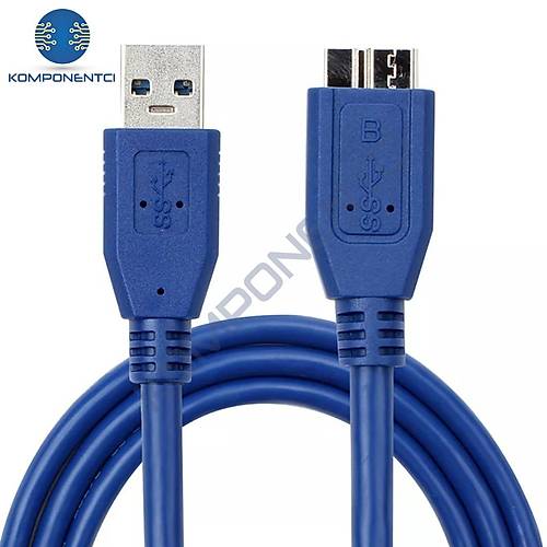 USB3.0 to Micro USB-B Harici Harddisk HDD Data Kablosu 1m