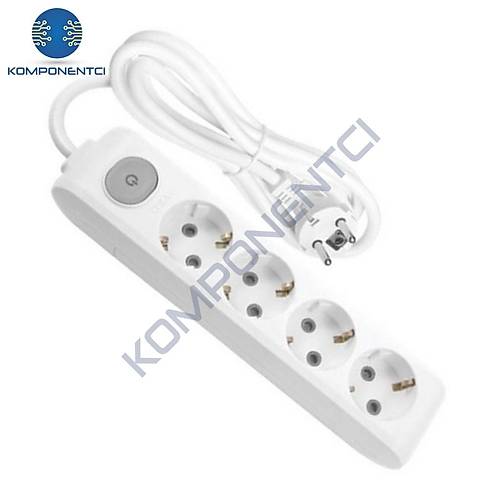 Viko Multi-Let D�rtl� Grup Priz Anahtarl� Toprakl� Kablolu �ocuk Korumal� 3 Mt