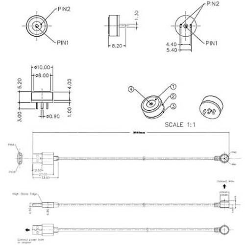 2-Pin 10mm 90C Kablolu Pogo Pin Manyetik Konnekt�r Tak�m� - USB Soketli