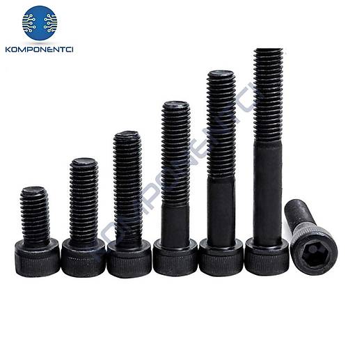�mbus M4x35mm C�vata Siyah (Alyan Ba�l�) DIN912 10 Adet