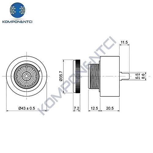 IC-221G 43mm Buzzer 220V