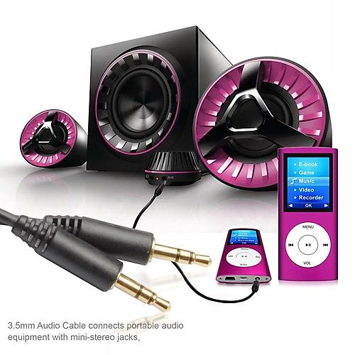 3.5mm Aux Stereo Erkek Erkek Kablo 5m