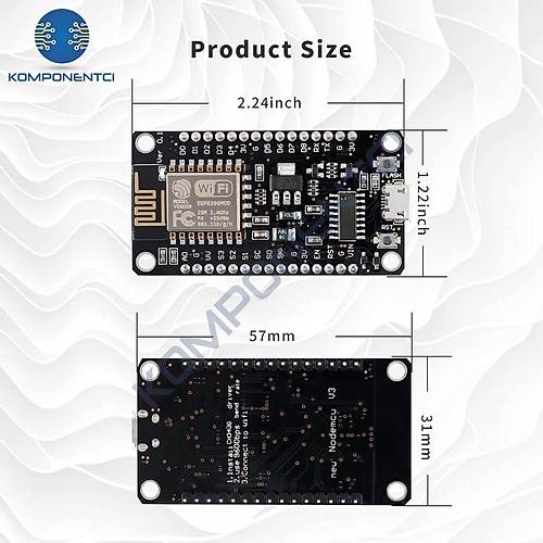 NodeMCU Lolin V3 CH340 Esp8266 Tabanl� Geli�tirme Kart�