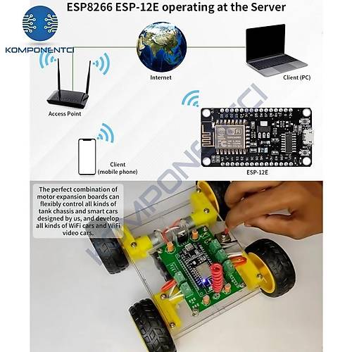 NodeMCU Lolin V3 CH340 Esp8266 Tabanl� Geli�tirme Kart�