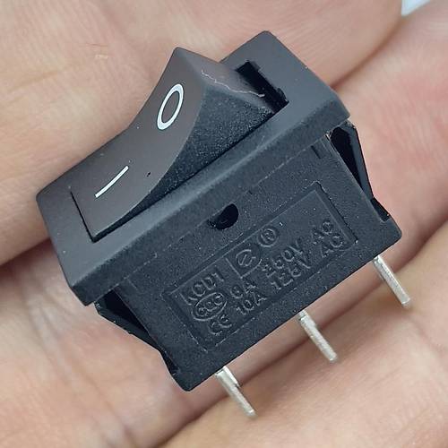 IC-121 Mini Iksz Anahtar On-Off 3P Siyah