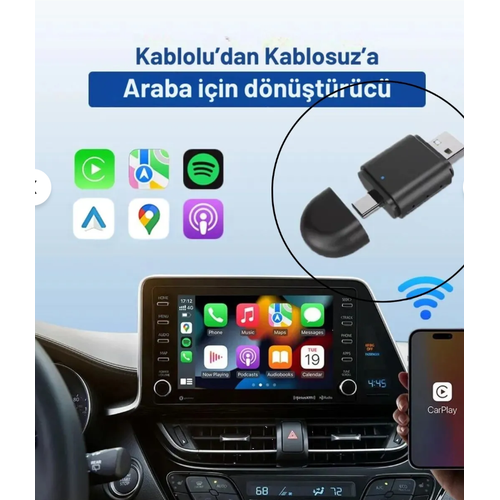 Kablosuz CarPlay Adapt�r� - Wireless CarPlay �evirici
