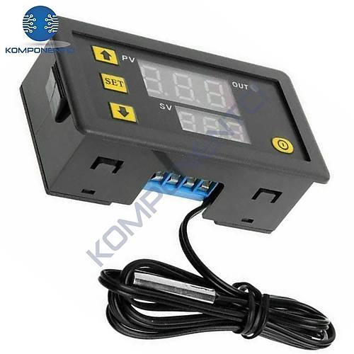 W3230 12V DC R�le ��k��l� Dijital Termostat S�cakl�k Kontrol Cihaz�