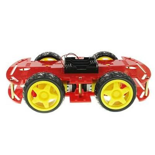 4WD K�rm�z� �ase Tekerlekli Araba Kiti