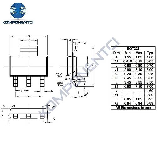 FZT605TA 120V 1.5A Npn Transist�r Sot-223
