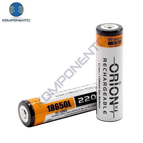 Orion 18650L 3.7V 2200 Mah arjl Li-Ion Pil Bal