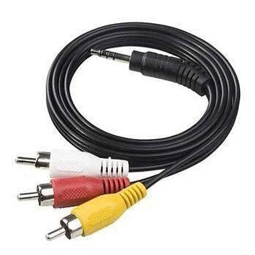 3.5mm'den / 3 RCA Ses ve G�r�nt� Kablosu