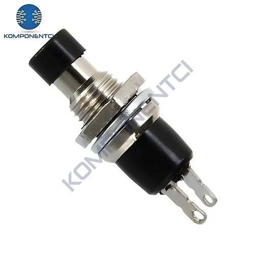 IC-177 Siyah Diyafon Mini Buton 7mm PBS-105