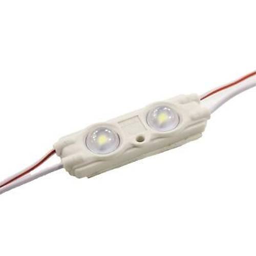 2'li Mercekli Mini Mod�l Led - Beyaz 12V 0.72W