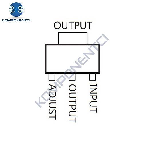 LM317DCYR 1.5A Ayarlanabilir Lineer Voltaj Reglatr Sot-223