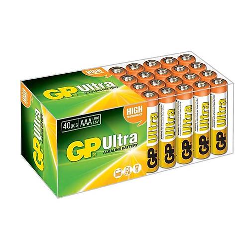 GP LR03 1.5V Ultra Alkalin AAA �nce Kalem Pil 40'l�