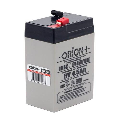 Orion 6V 4.5Ah Bakmsz Kuru Ak