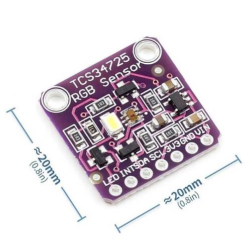 TCS34725 RGB Renk Alglama IR Filtre Sensr Modl