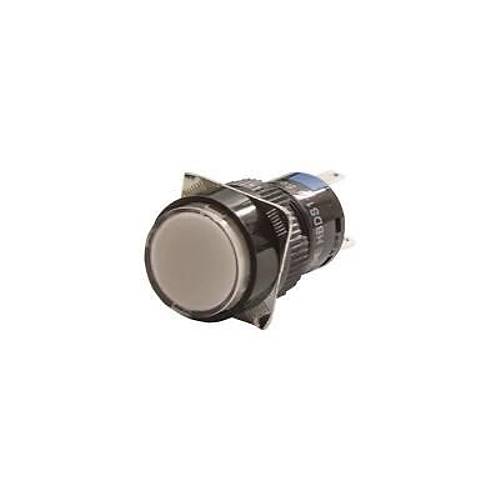 16mm 24V Beyaz Anahtarl� Buton CD-AY-11DZ/24V/W