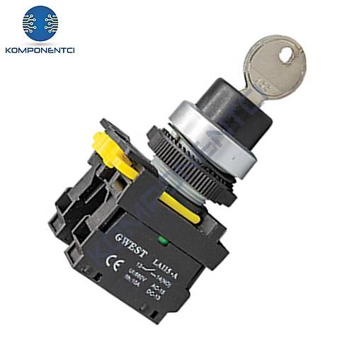 Gwest A5-10Y�22mm 0-1 Anahtarl� Kal�c� Buton 1NO
