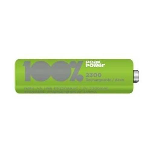 PeakPower 2300mAh 4'l� AA �arj Edilebilir Pil