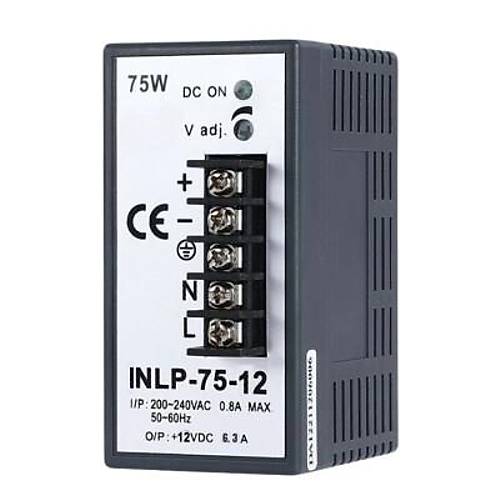 INLP-75-12 - 75W 12VDC 6.3A Raya Montajl� G�� Kayna��