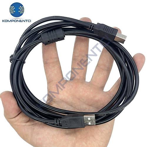 USB 2.0B Yazc Printer Balant Kablosu 10m