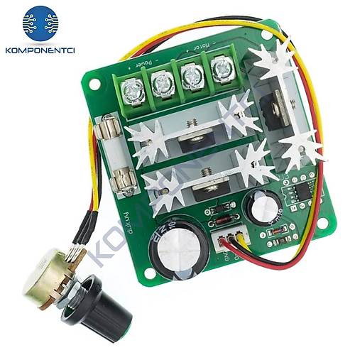 15A 6-90V PWM DC Motor S�r�c� Motor H�z Kontrol Mod�l�