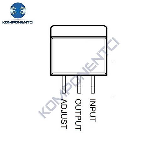 LM317D2TR4G 1.5A Ayarlanabilir Lineer Voltaj Reglatr To-263-3