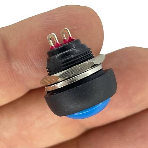 IC-184 Plastik Push Buton 12mm Mavi PBS-33B