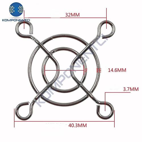 40x40mm Metal Fan Kapa�� Fan Teli