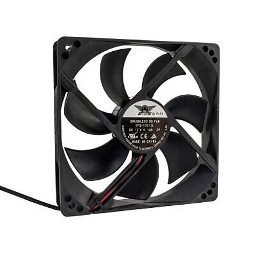 120x120x25mm 12V 0.16A Fan 2 Kablolu