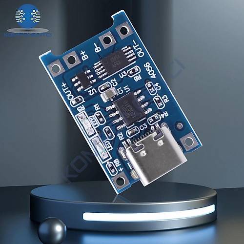 TP4056 Type-C Korumal 18650 Lipo Pil arj Devresi