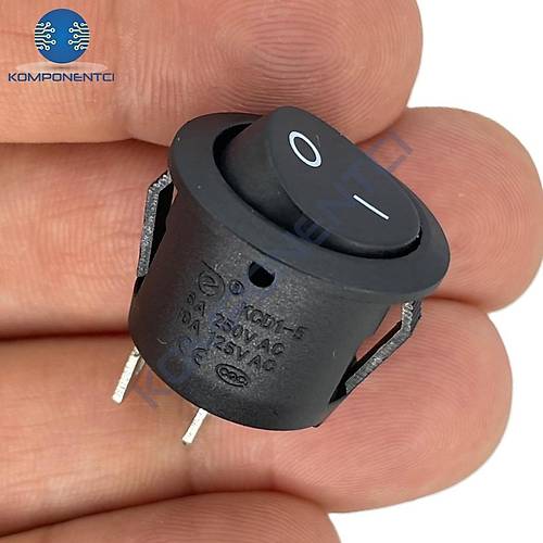 IC-133-5 Yuvarlak I��ks�z Anahtar On-Off 2P