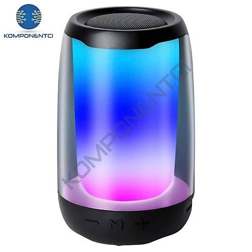 Divex Pluse 4 Mini Ta��nabilir RGB Ledli Siyah Bluetooth Hoparl�r DM-90