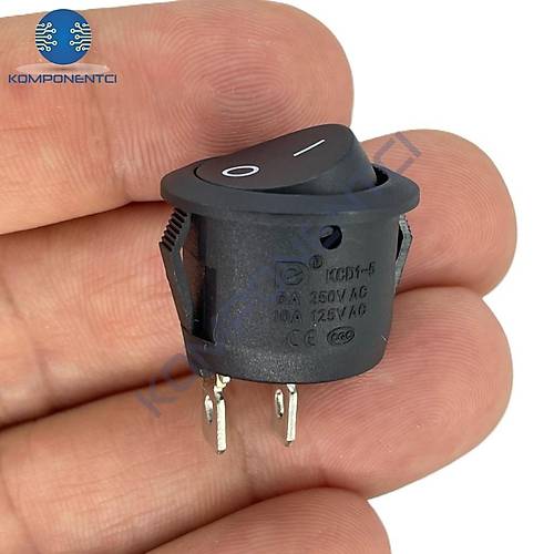 IC-133-5 Yuvarlak I��ks�z Anahtar On-Off 2P