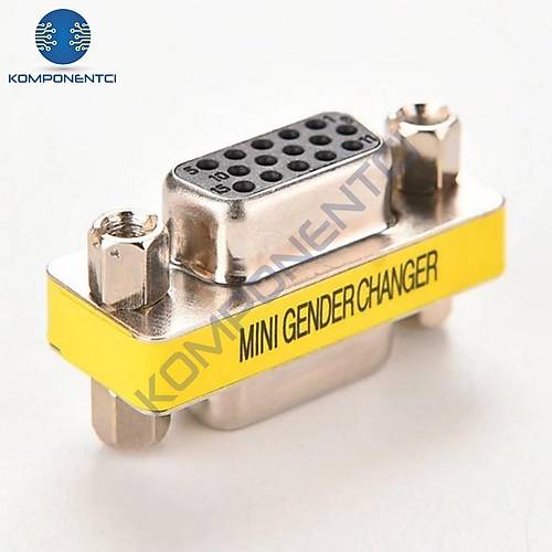 HD15 VGA-VGA Dii-Dii (F2F) 15 Pin Adaptr