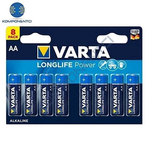 Varta Longlife Power AA 8'li Alkaline Pil