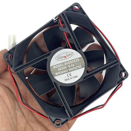 IC-216A Kare Fan 80x80x25mm 24V DC 2 Kablo