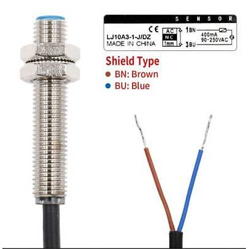 LJ10A3-1-J/DZ 9-250VAC 1mm NC End�ktif Mesafe Sens�r�