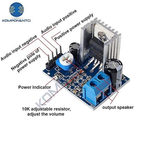 TDA2030 Ses Amplifikat�r Devresi Amfi Mod�l�