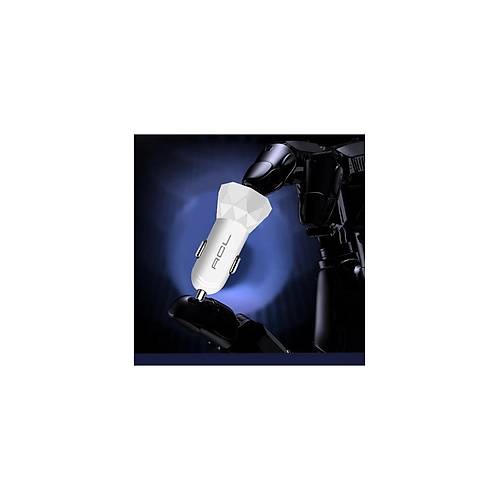 ACL AC-90 2.4A 10W 2xUSB 1mt Lightning Kablolu Ara� ��i �arj Aleti