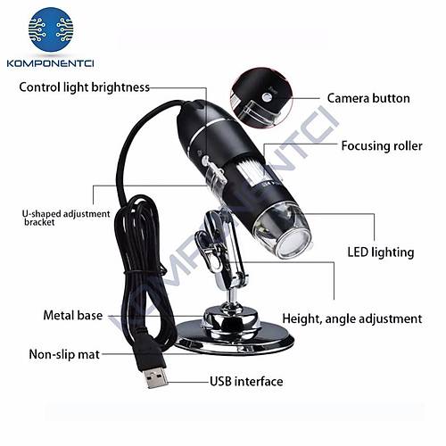 Dijital Tanabilir USB Mikroskop Byte 1000x Zoom