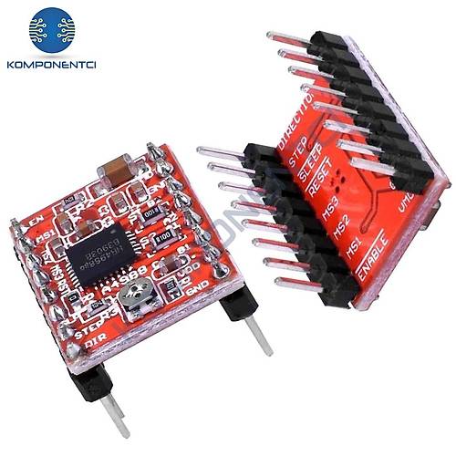 A4988 Step Motor Src Kart 2A + Alminyum Soutucu