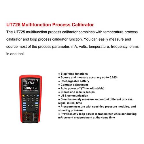 UNI-T UT725 ok levli Proses Kalibratr