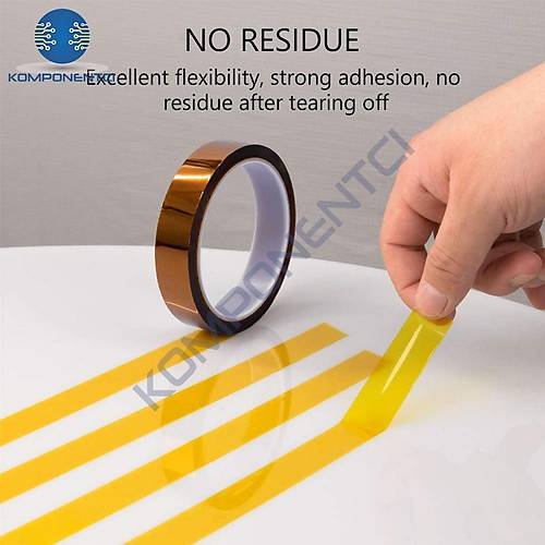 Kapton Bant 5mmx30m Y�ksek Is�ya Dayan�kl� Yanmaz Bant