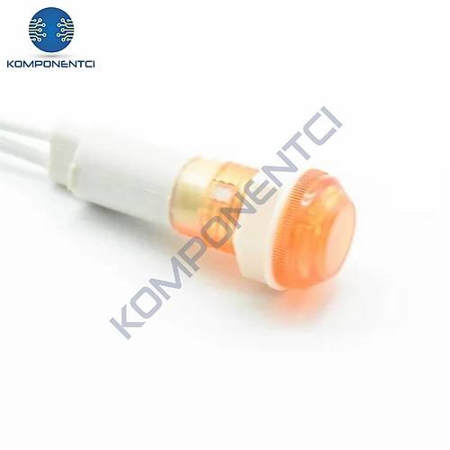 IC-227 10mm Sinyal Lambas Plastik Kablolu 220V Sar
