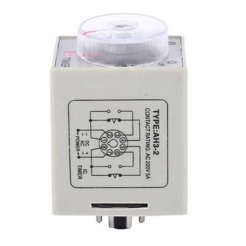 AH3-2 AC 220V Gecikmeli DPDT Dijital Zaman R�lesi - 24H