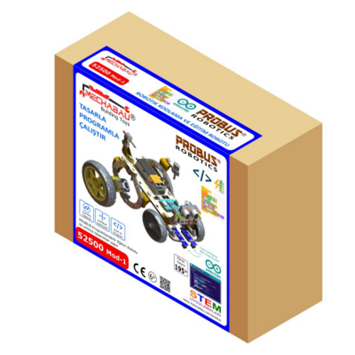 Probus Mod-1 Kodlanabilir E�itim Robotu Demonte