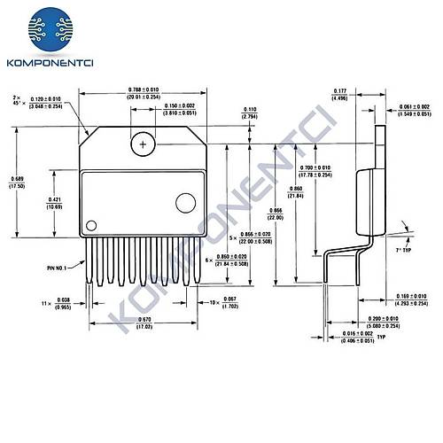 LM3886 68W Ses Amplifikatr Entegresi To-220-11