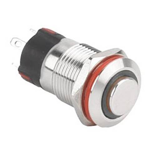 12A-G1Z-E 12mm ��k�k Anahtarl� I��kl� Metal Buton - Beyaz